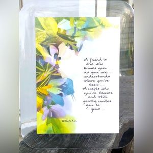 A Friend Inspirational Musical Plaque